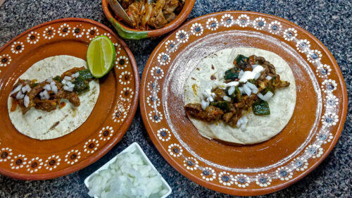 Bistec Ranchero eller Strimlad biff med poblano