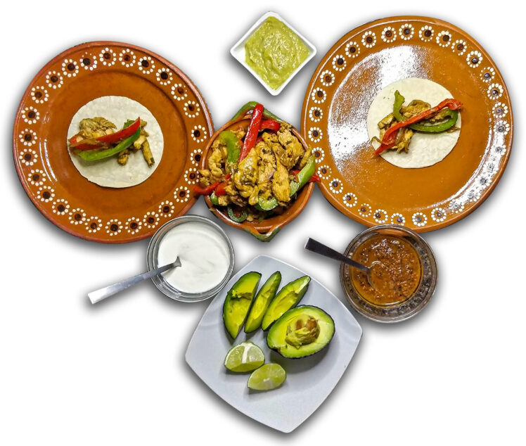 Kycklingfajitas — Fajitas de Pollo