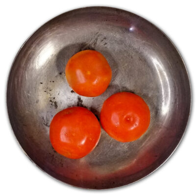 Rosta tomater i torr het panna