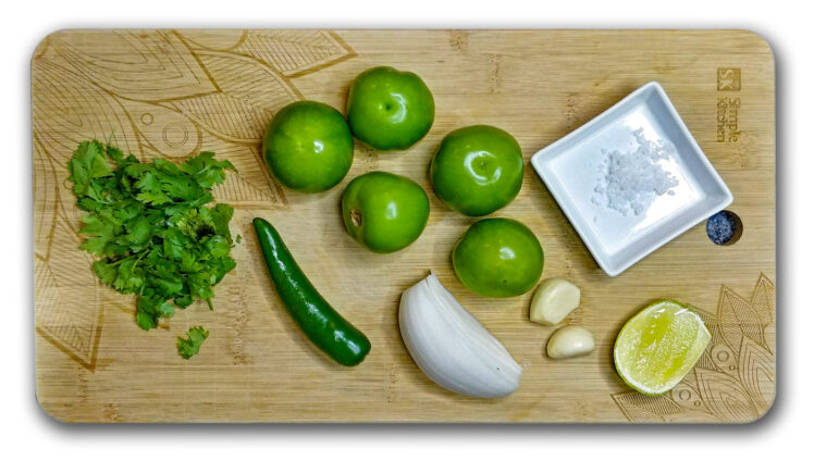 Ingredienser till Salsa Verde