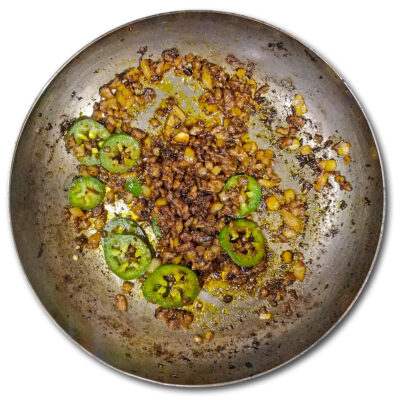 Färdigstekt chorizo med chili