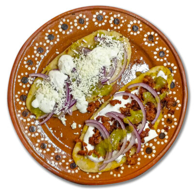 Tlacoyos med toppings