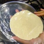 Ta upp tortillan ur pressen