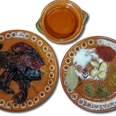 Mät upp samtliga kryddor och vinägern till din chorizo