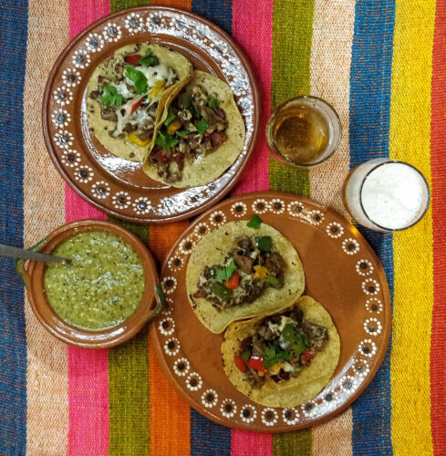 Tacos de Alambre — Populär och enkel tacofyllning med bacon, lövbiff och ost