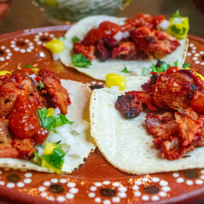 Tacos al Pastor på grillen