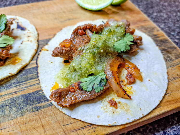 Tacos de Campechanos med lövbiff och chorizo Om Karibiens pirater får