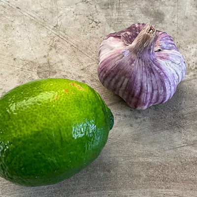 Lime och vitlök