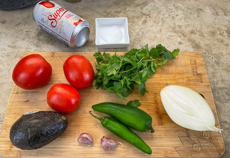 Ingredienser för salsan