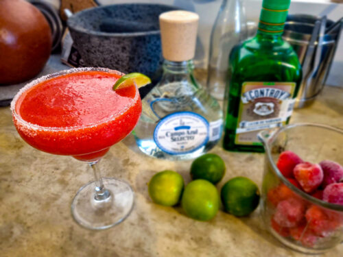Frozen Strawberry Margarita med och utan Habanero!