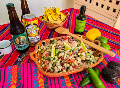 Mexikansk Ceviche på fisk (med räkor som tillval)