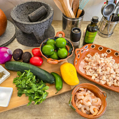 Alla ingredienser inklusive extratillbehör