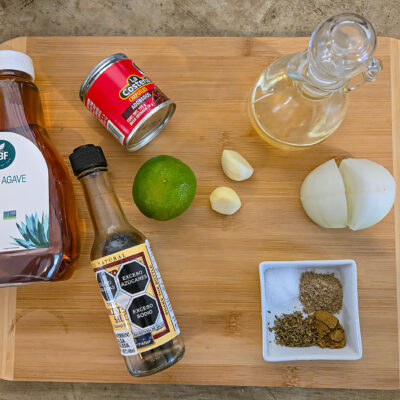 Ingredienser för glaze för chipotleräkor