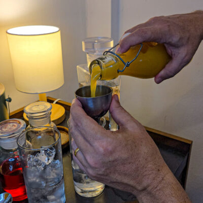 Mät upp dubbla mängden juice mot tequilan