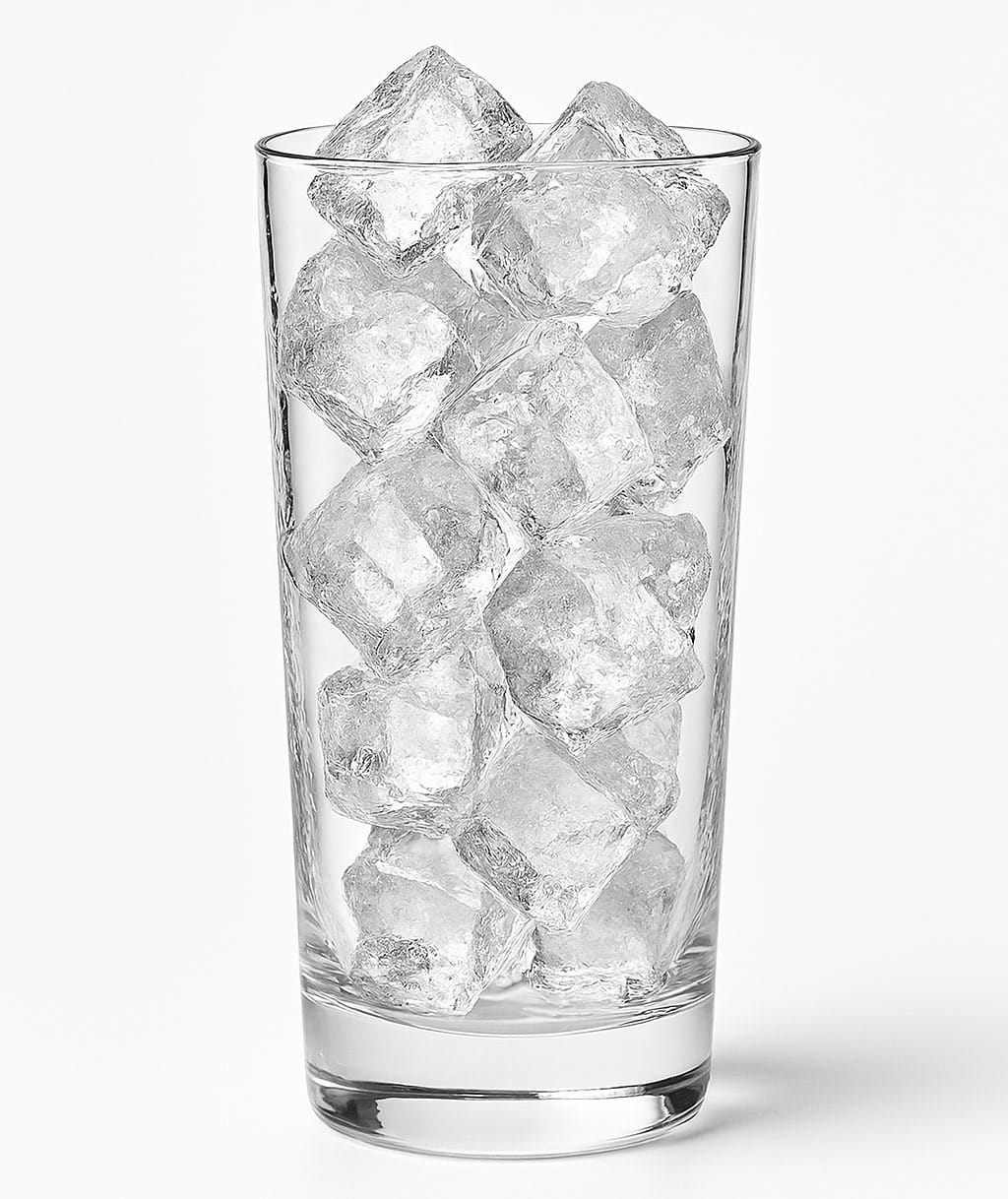 Highball-glas med is