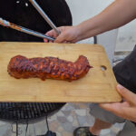 Ta av köttet och låt det vila.